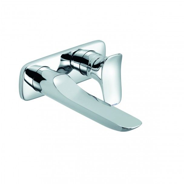 CONCEALED TWO HOLE WALL MOUNTED BASIN MIXER