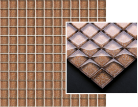 Uniwersalna Mozaika Szklana Paradyż Brown Brokat 